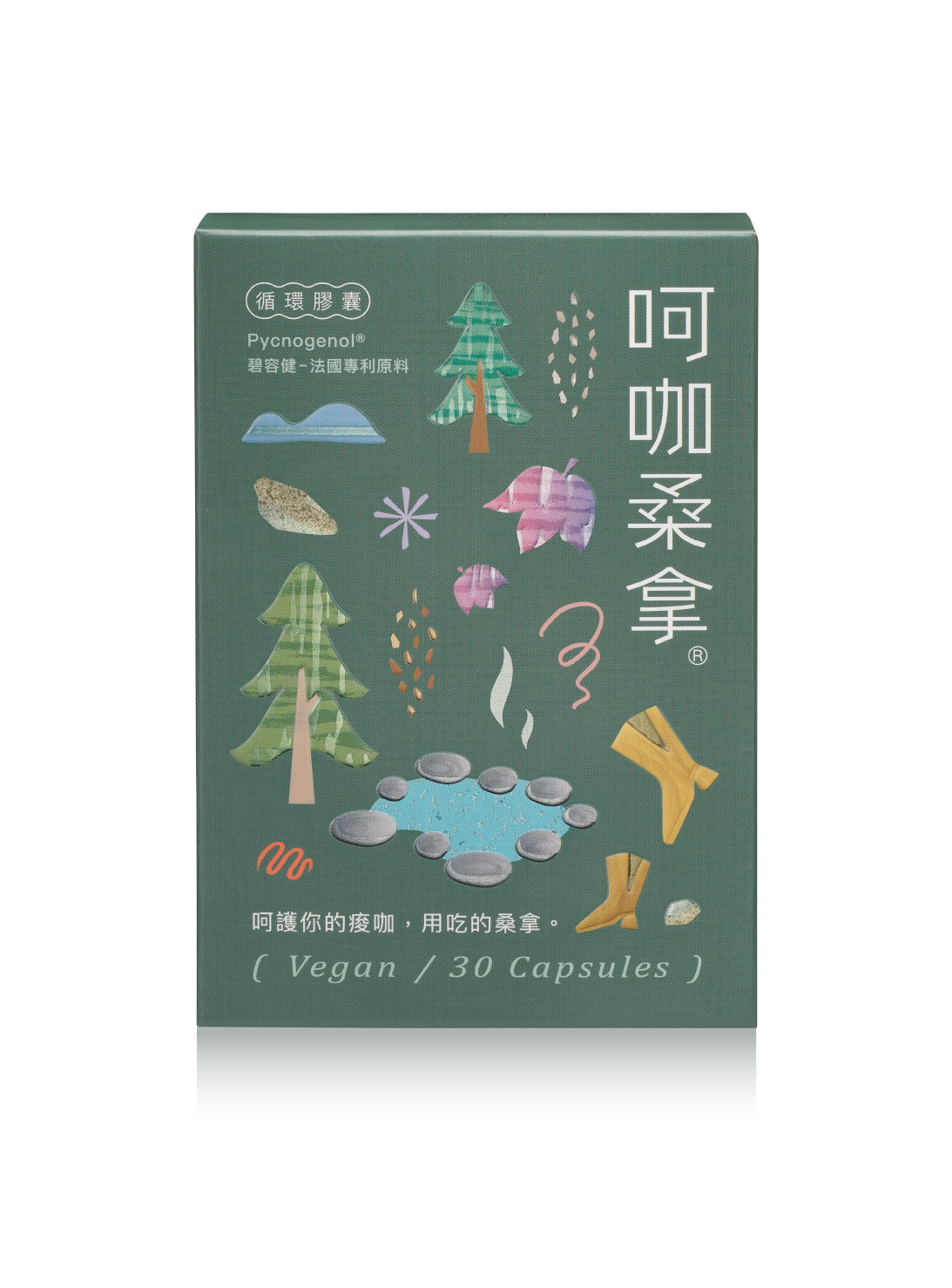 【單一盒】呵咖桑拿®碧容健®循環膠囊（30粒）呵護你的痠咖，用吃的桑拿